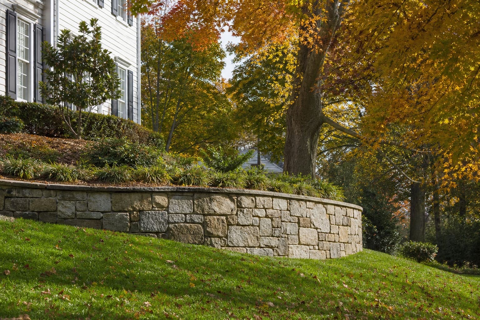 Stone Retaining Walls in Matthews, NC