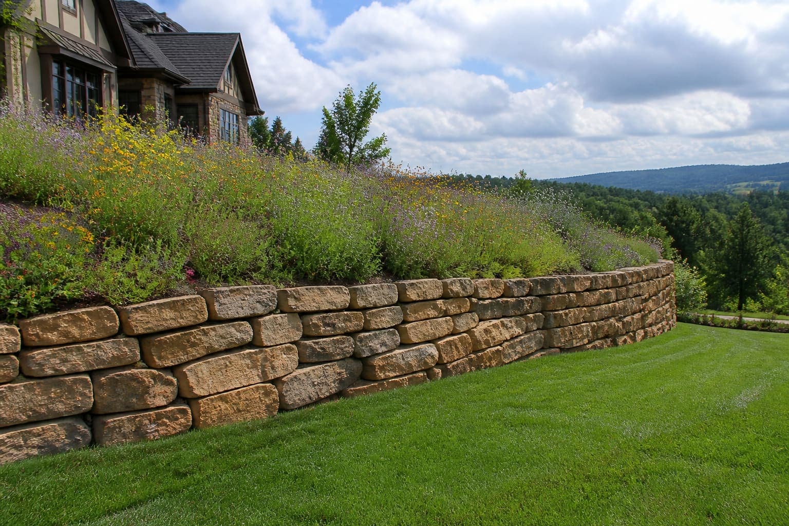 Stone Retaining Walls in Midland, NC