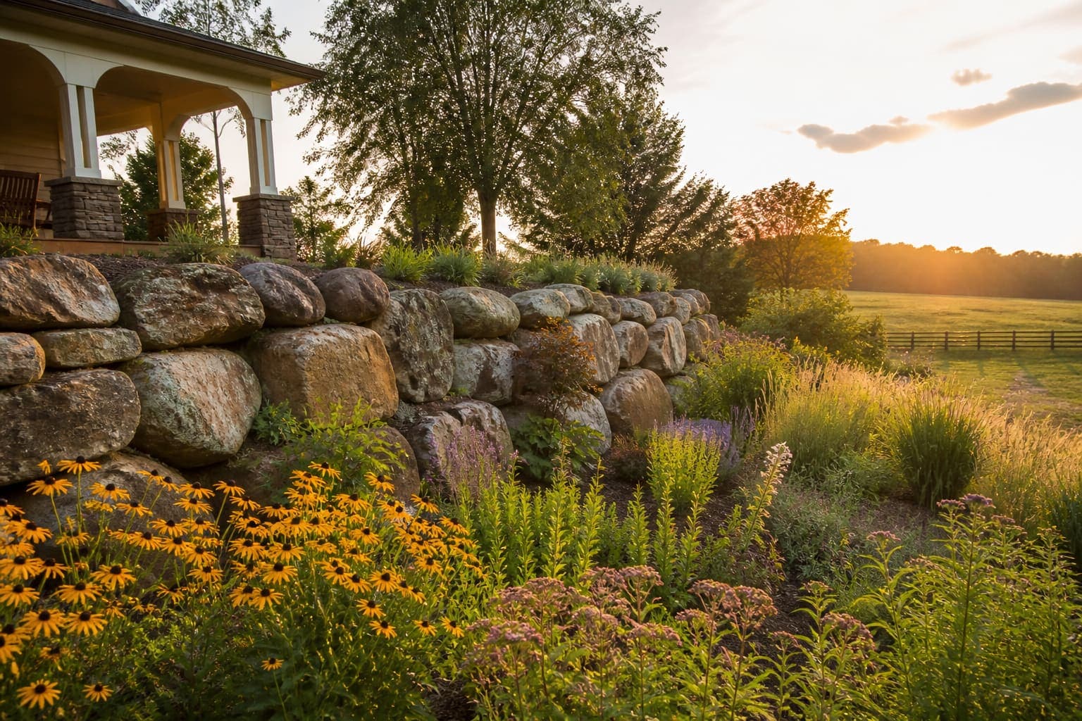 Stone Retaining Walls in Mint Hill, NC