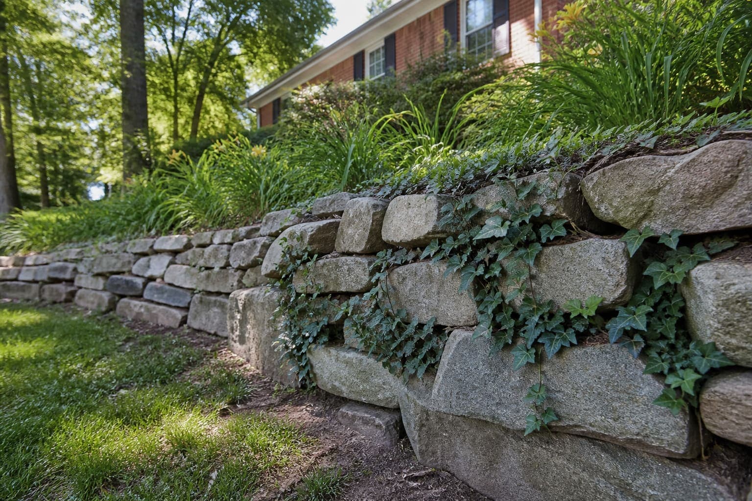 Stone Retaining Walls in Pineville