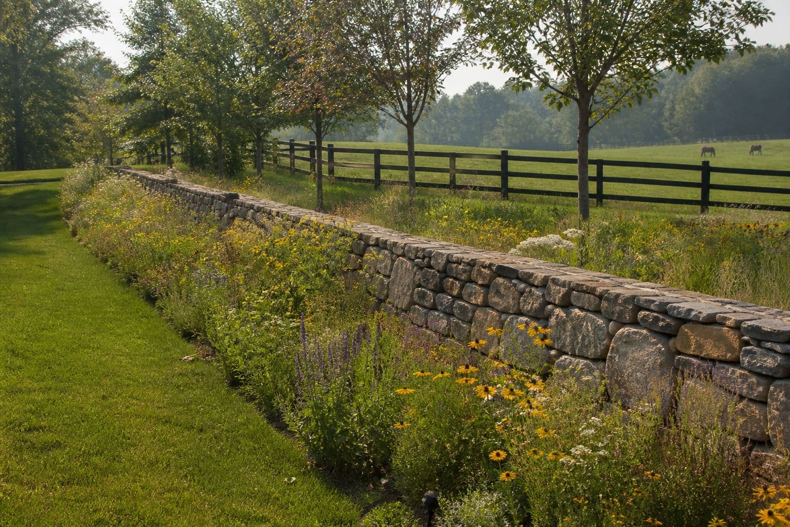 Stone Retaining Walls in Weddington, NC